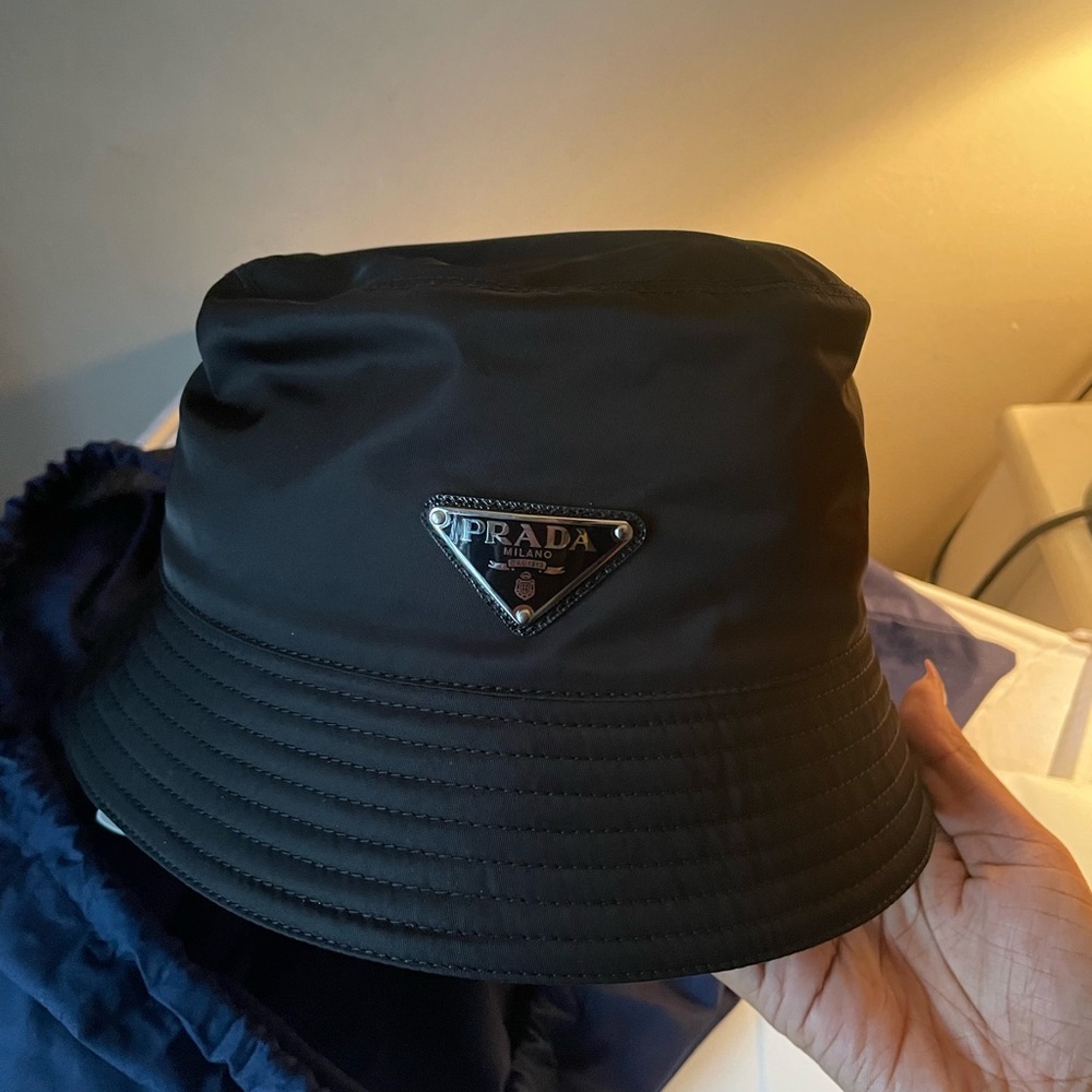 Brand New Black Prada Bucket Hat